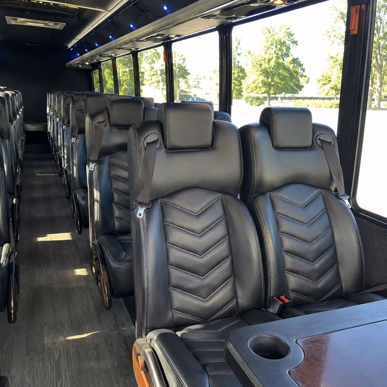 28 passenger minibus interior