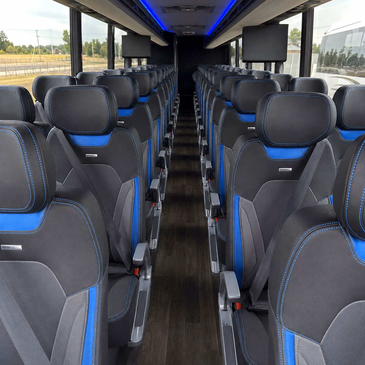 west covina charter bus interior